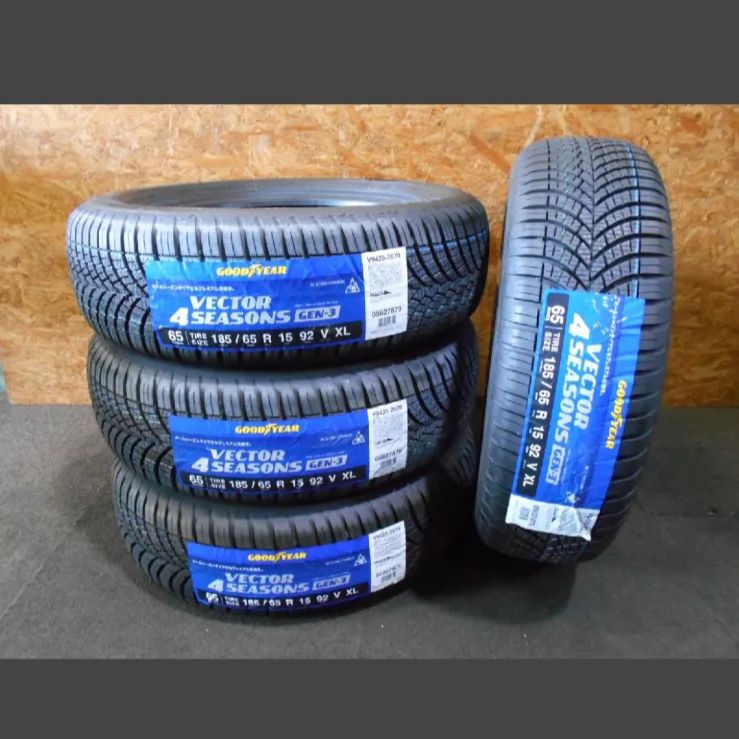 A-2695 本州 未走行品 185|65R15 4本 グッドイヤー オールシーズンタイヤ タイヤホイール館 伊勢原店