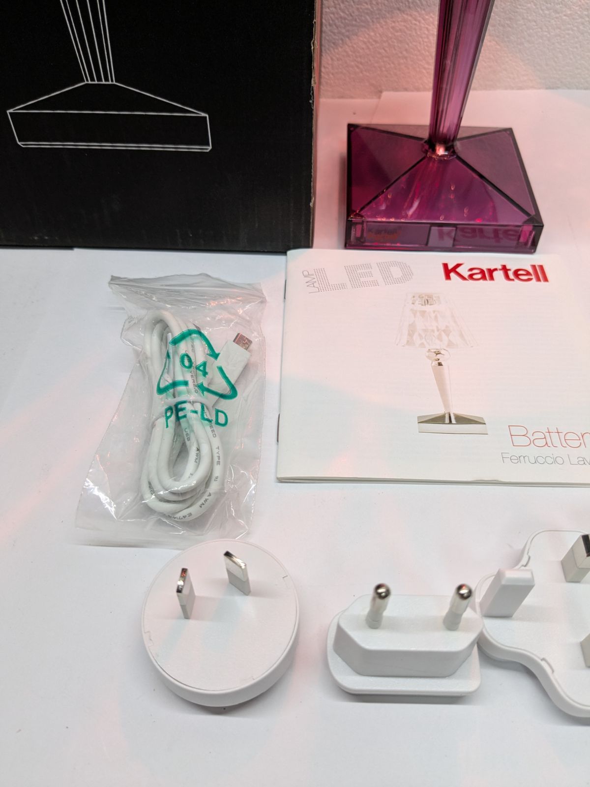 ☆美品☆Kartell カルテル バッテリーランプ フロアーランプ LED