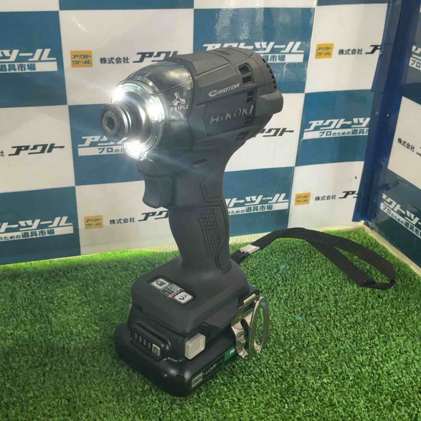 HiKOKI ハイコーキ 10.8V 充電式 インパクトドライバー ストロングブラック 蓄電池 充電器付 WH12DCA 2LSB 草加店 HRDEVELOPMENT_JP