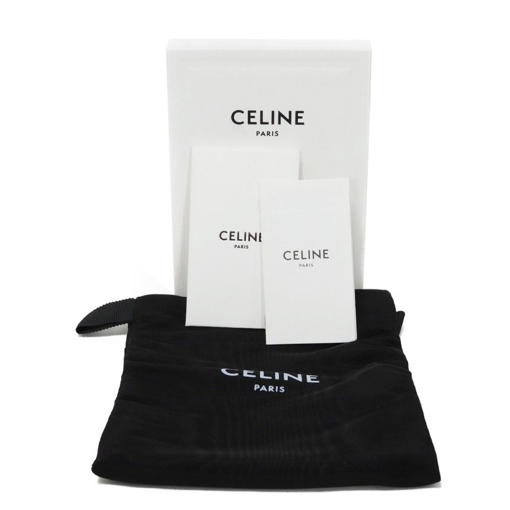 CELINE セリーヌ コイン ＆ カード ポーチ クロコ エンボス カーフ