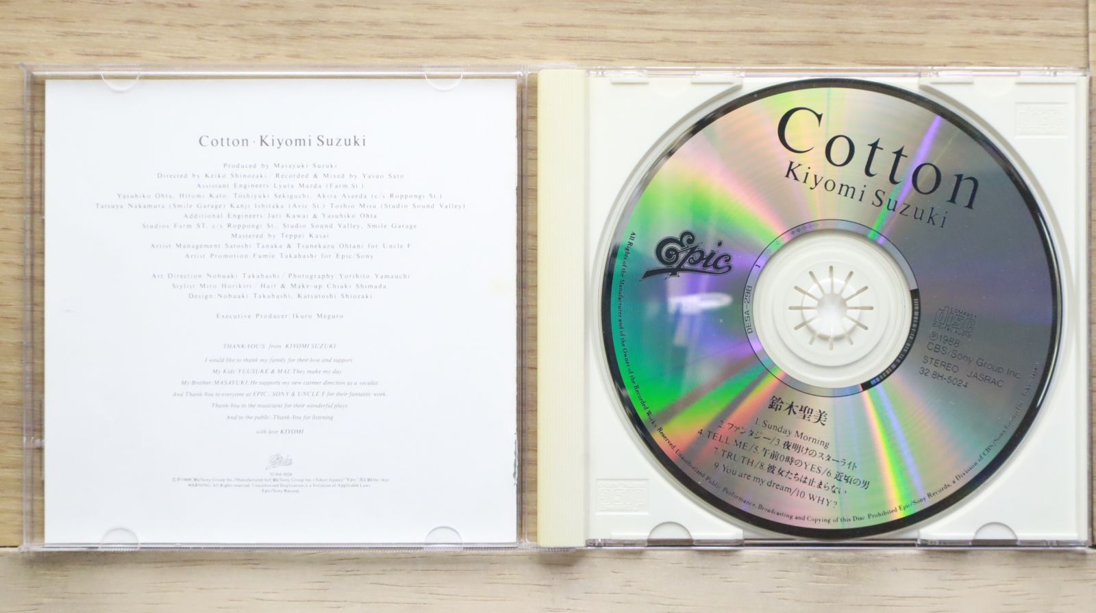 国内盤CD☆鈴木聖美/Kiyomi Suzuki□ Cotton 【32・8H・5024