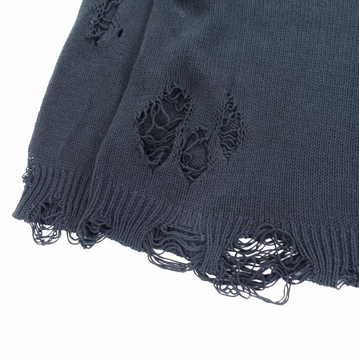 カミヤ KAMIYA 23AW Distressed Pullover Sweater ディスト