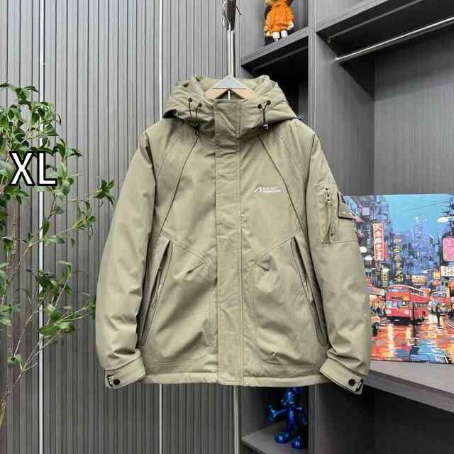 XL 秋冬 コーデ メンズ 服 シンプル ファッション オシャレ 大人 かっこいい 大きいサイズ ストリート 紳士服 フード フード付き ダウン ジャケット アウター ハイエンド ホワイトダックダウン 暖かい