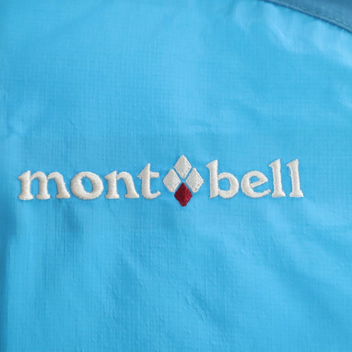 超美品　mont-bell 青 レインジャケット 収納袋付き モンベル mont-bell レインハイカー ジャケット Men's（メンズ