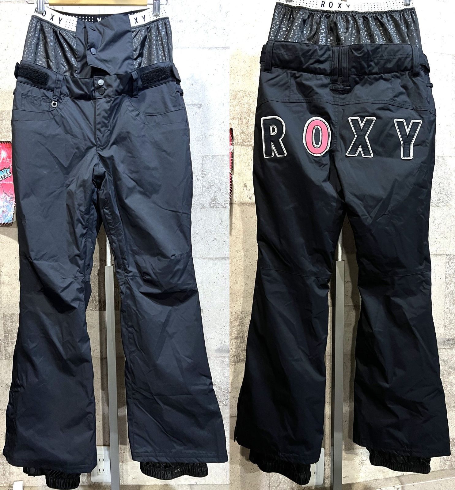 ROXY スノーボードウェア上下セット M ロキシー スノーボードウェア 黒