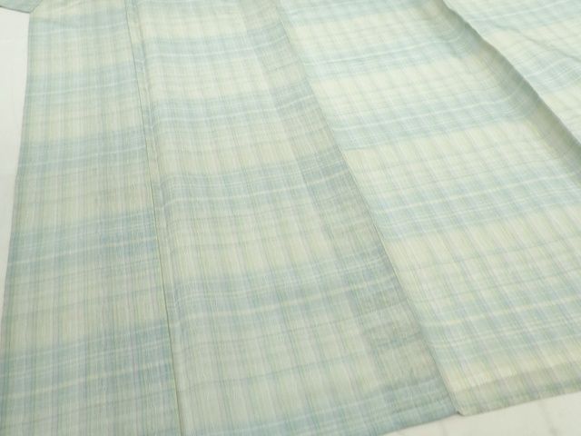 平和屋本店■希少　夏物　紅花紬　米沢　新田工房　濤波　証紙付き　正絹　逸品　KAAA1773kk5 平和屋本店□希少 夏物 紅花紬 米沢 新田工房 濤波 証紙付き 正絹 逸品