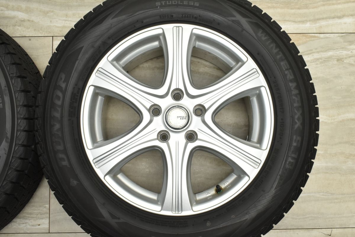 交換用に】シビラ 17in 7J +48 PCD114.3 ダンロップ ウィンター