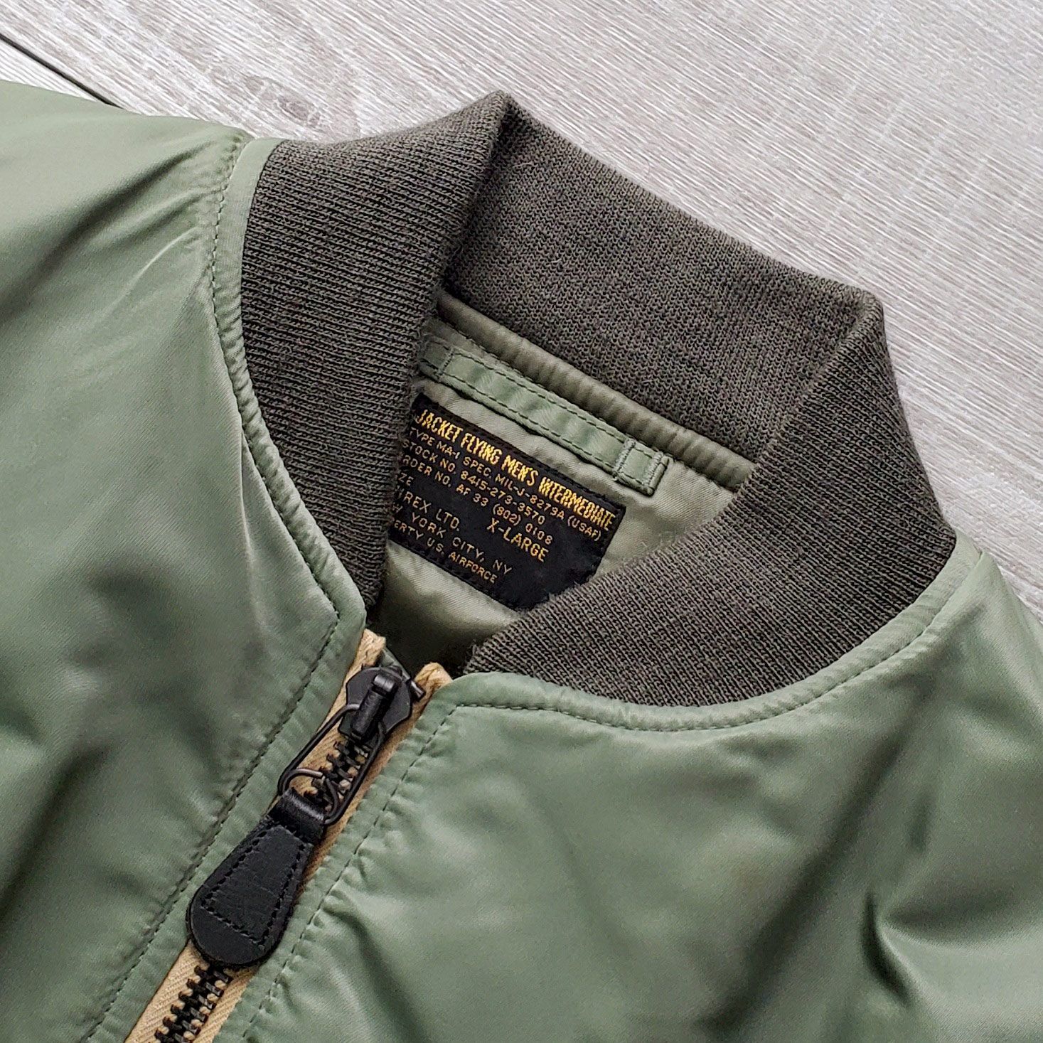 AVIREXアヴィレックス□美品 USAF 1950s 復刻 MIL-J-8279A 初期型 MA-1