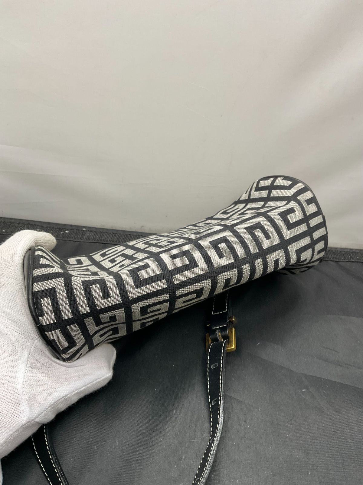 VALENTINO ROMA◇ファー付き/リボンカーディガン/44/ウール/GRY