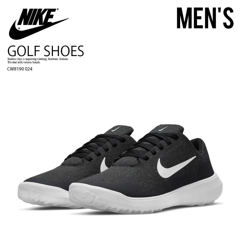 NIKE ナイキ スパイクレス ゴルフシューズ VICTORY G LITE (ビクトリー ジー ライト) メンズ BLACK/BLACK ブラック 黒 CW8190 024