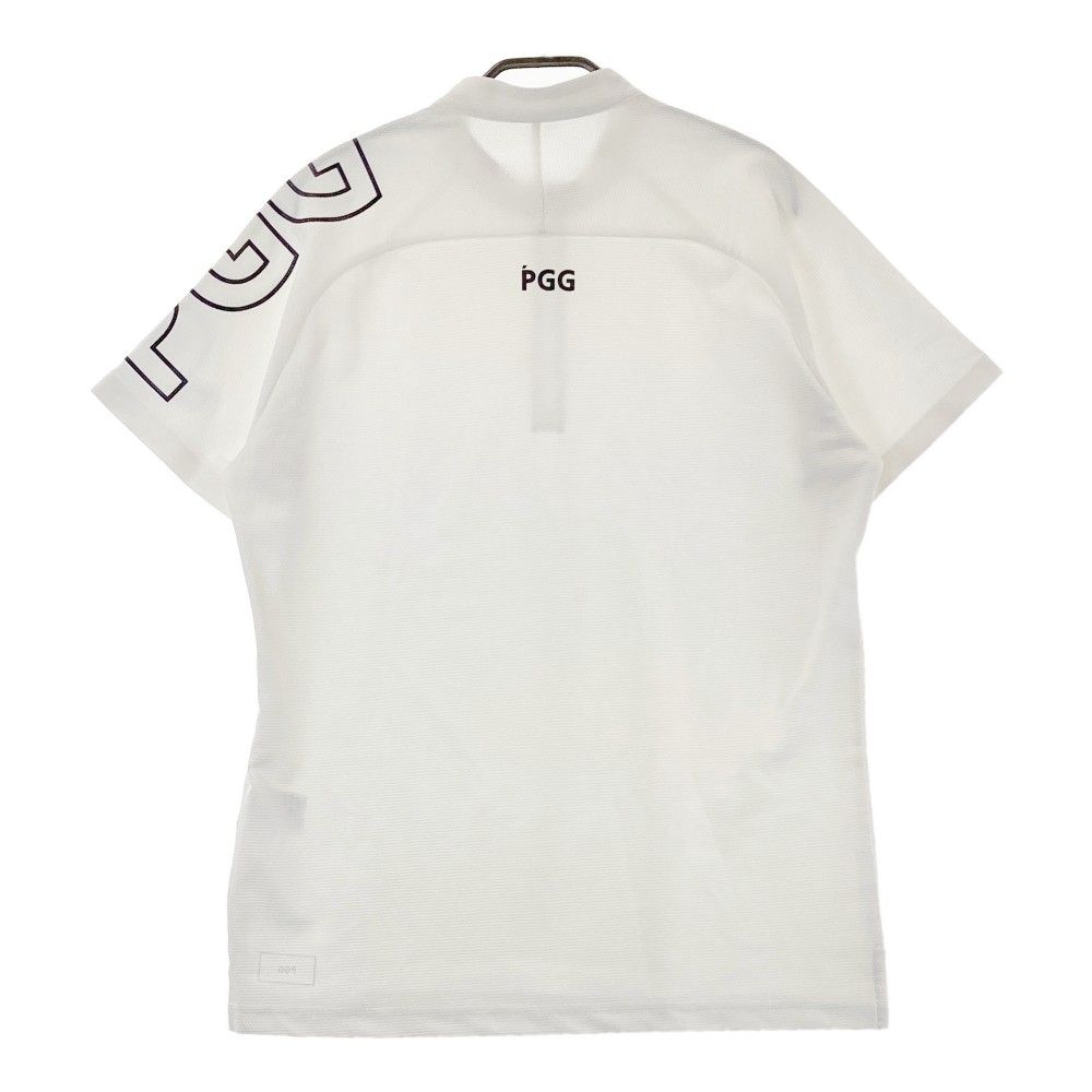 サイズ 5 PGG PEARLY GATES パーリーゲイツ ハーフジップ 半袖Tシャツ ホワイト系 240101415821 ゴルフウェア メンズ ストスト MOOIMEC_CO_ZA