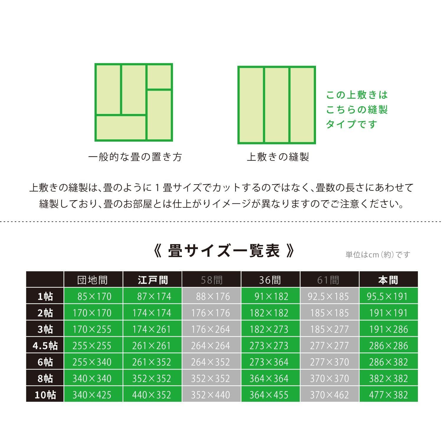天草 双目織 団地間4.5畳 抗カビ 上敷き 傷防止 日焼け防止 い草 国産 萩原 MARWIL-DEMENAGEMENTS_CH