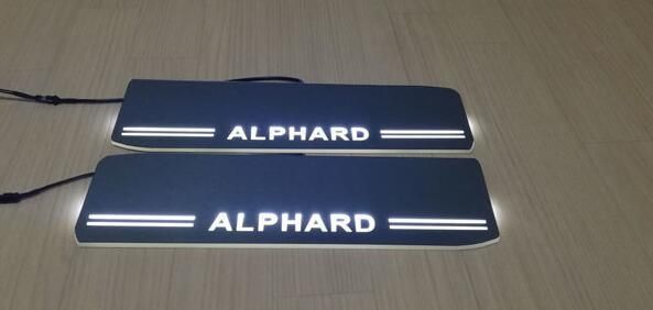 トヨタ アルファード 30系 alphard スカッフプレート LED 白 ホワイト