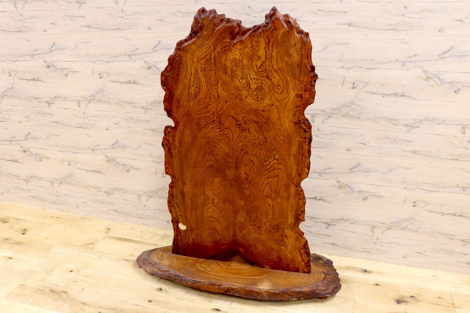 大幅値下げ！ GMIH148○天然木 一枚板 衝立 パーテーション 間仕切り 飾り板 古民家 和家具 和モダン 座敷 玄関飾り オブジェ