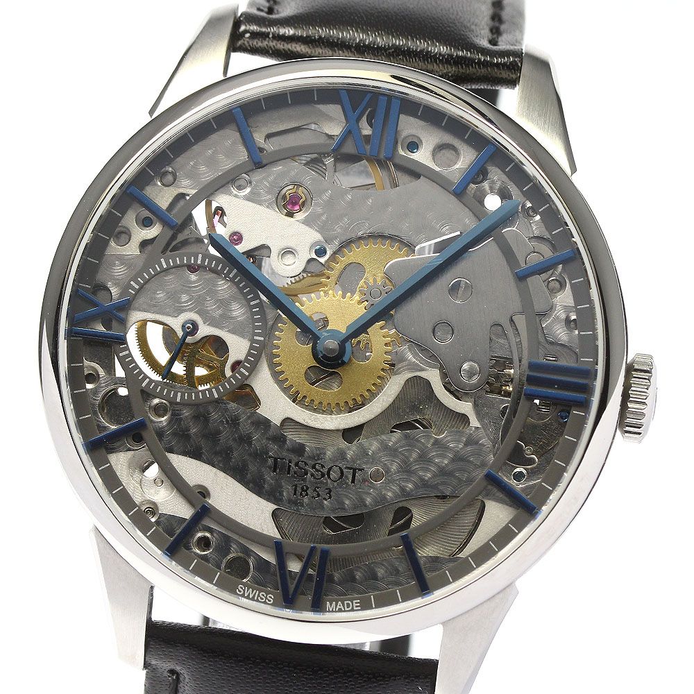 ティソ TISSOT T099405 T-クラシック シュマン・デ・トゥレル 手巻き メンズ美品_799914