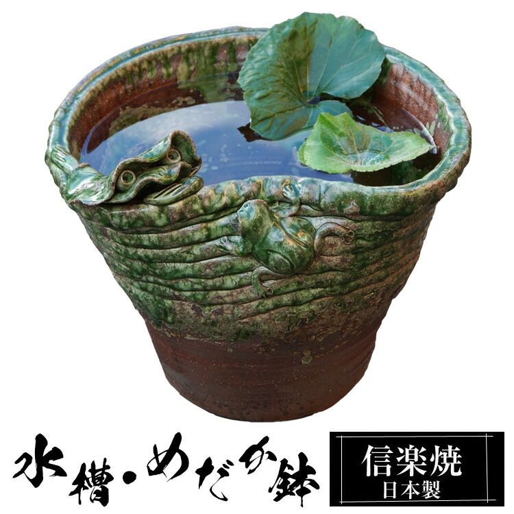 水鉢 特大 寿13号 睡蓮鉢 火鉢 水連鉢 和モダン ビオトープ 【即日配送