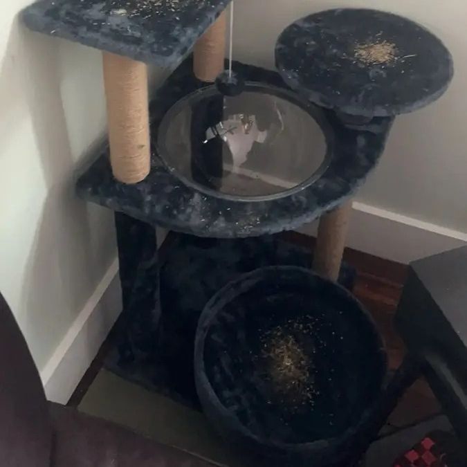 キャットタワー キャットツリー キャットハウス 猫用品 透明カプセル 据え置き 猫タワー 据え置き型 おしゃれ 125cm 麻紐 ファブリック 猫 キャット タワー 爪とぎ キャットハウス STEELWINDOWSANDDOORS_COM