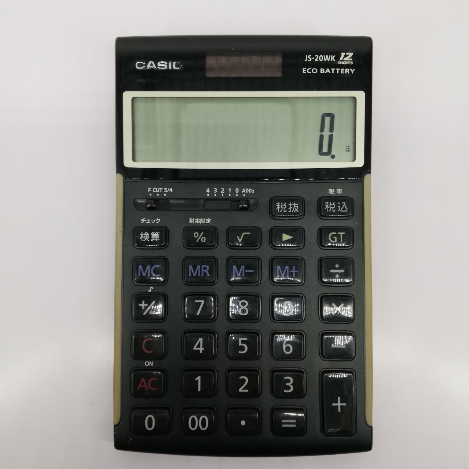良品 CASIO カシオ AZ-26S 電卓 なじま ソフトケース付き