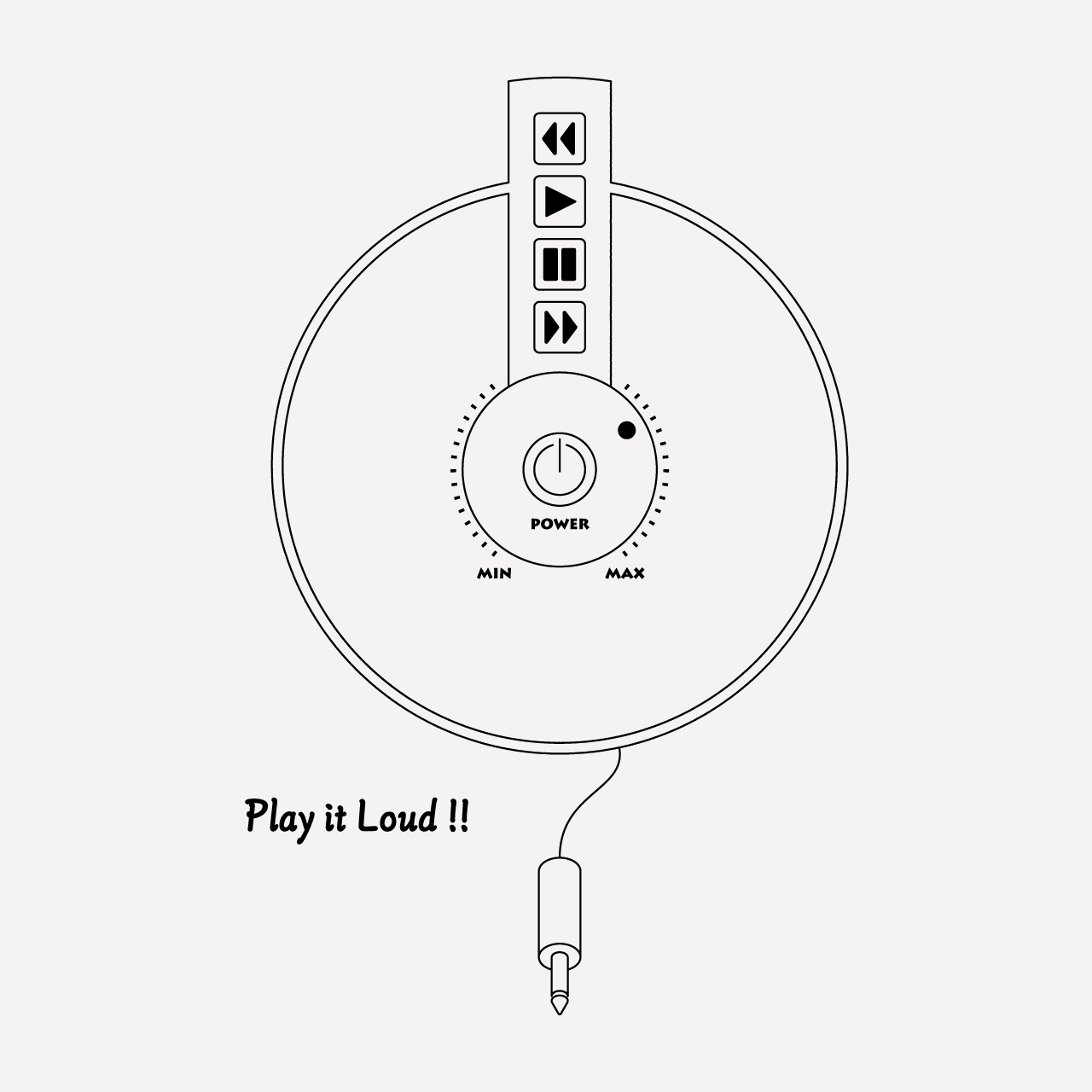 グラフィックスウェット　Play it Loud White -Sweat-