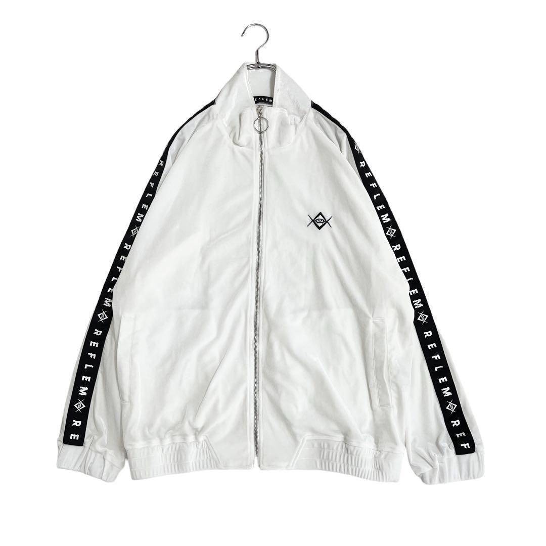 REFLEM レフレム ロゴテープ ジャージ パンツ ホワイト REFLEM