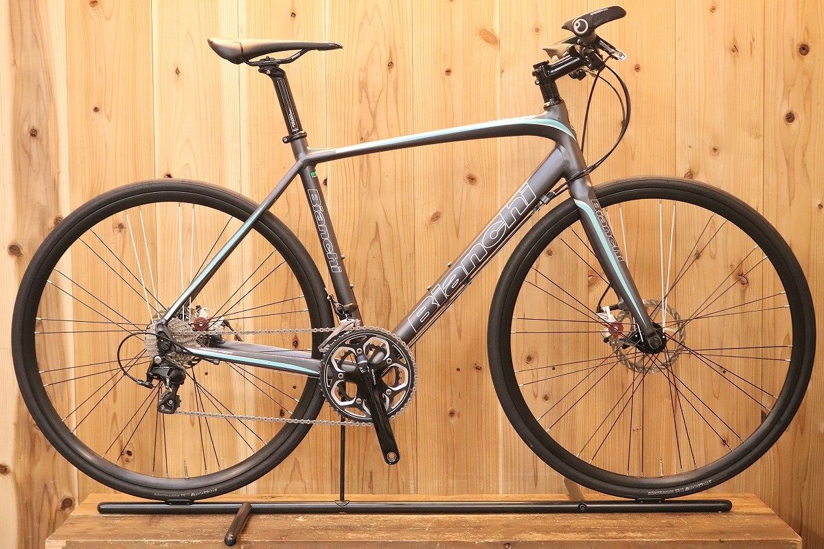 ビアンキ BIANCHI インプルソ IMPULSO FLAT BAR DISC 2016年モデル 550サイズ シマノ 105 5800 MIX  11S アルミ フラットバー ロードバイク 【芦屋店】 - メルカリ