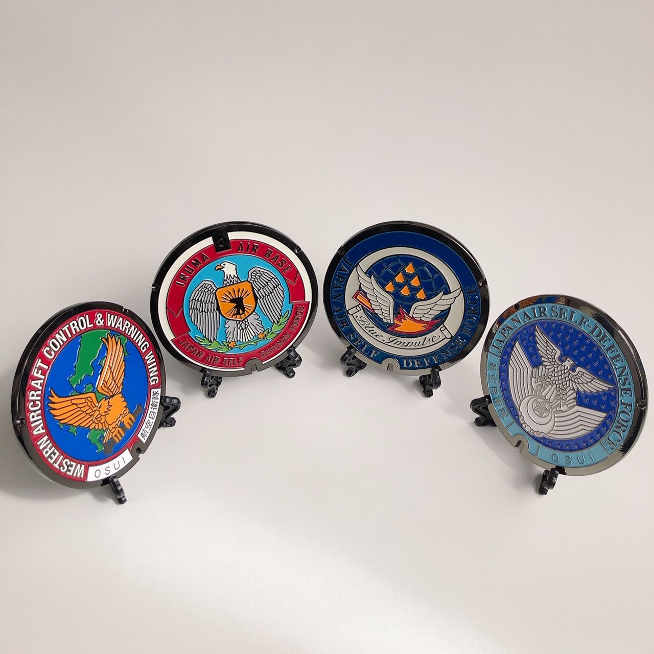 リアルご当地マンホール（ミニ） 航空自衛隊 4個セット【新品
