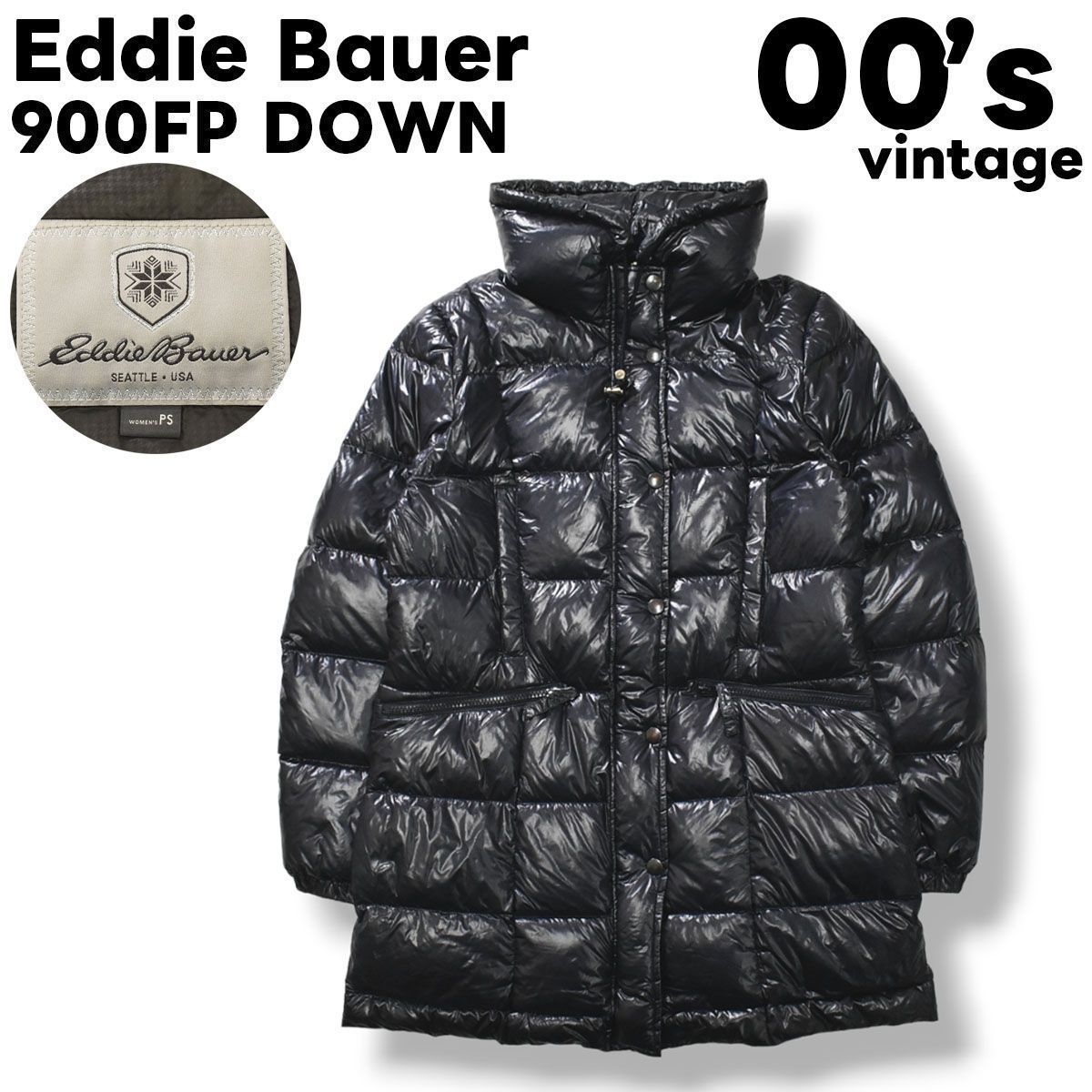 900FP】 エディーバウアー Eddie bauer プレミアムグース ダウンコート