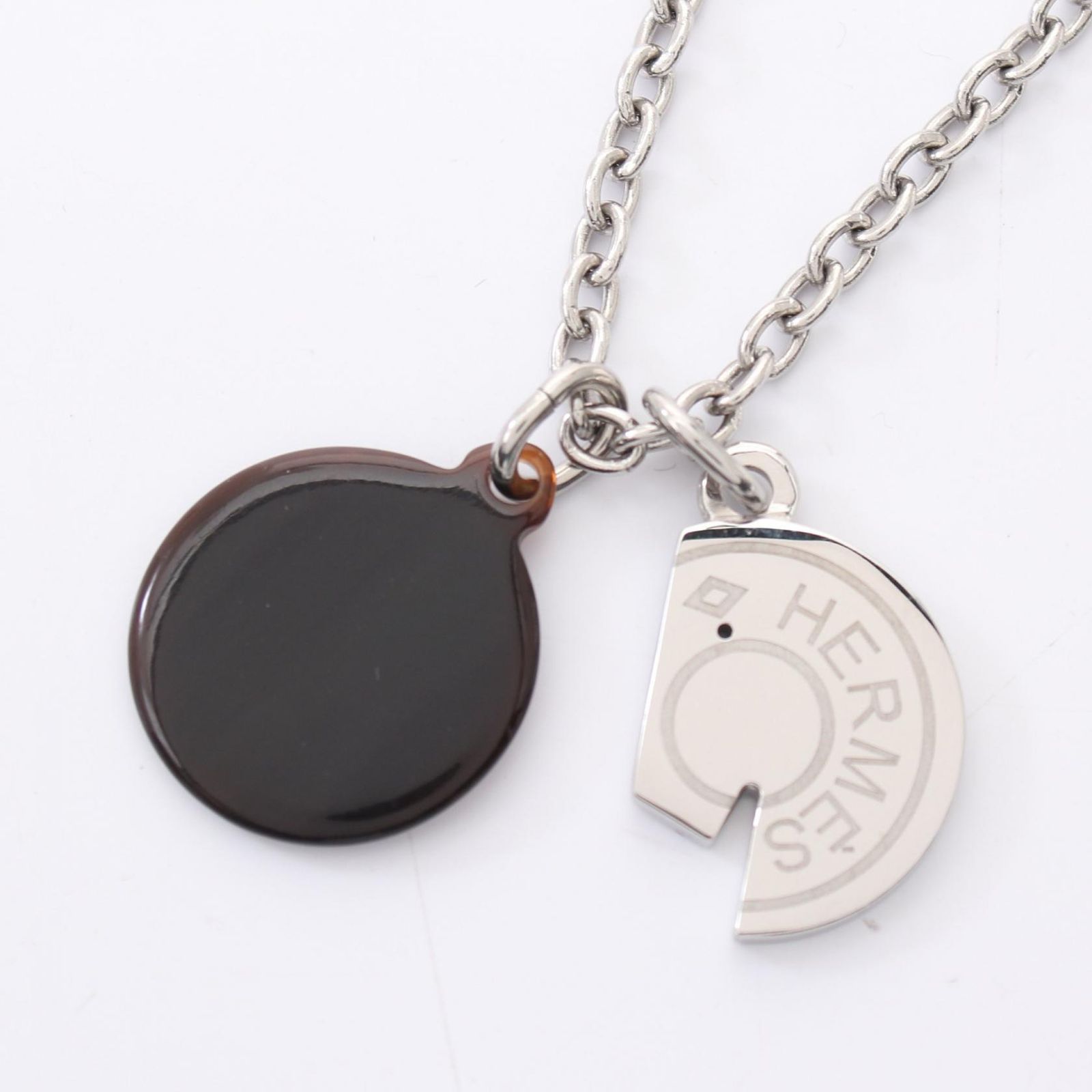 エルメス HERMES ネックレス カルーゼル シルバー ステンレス