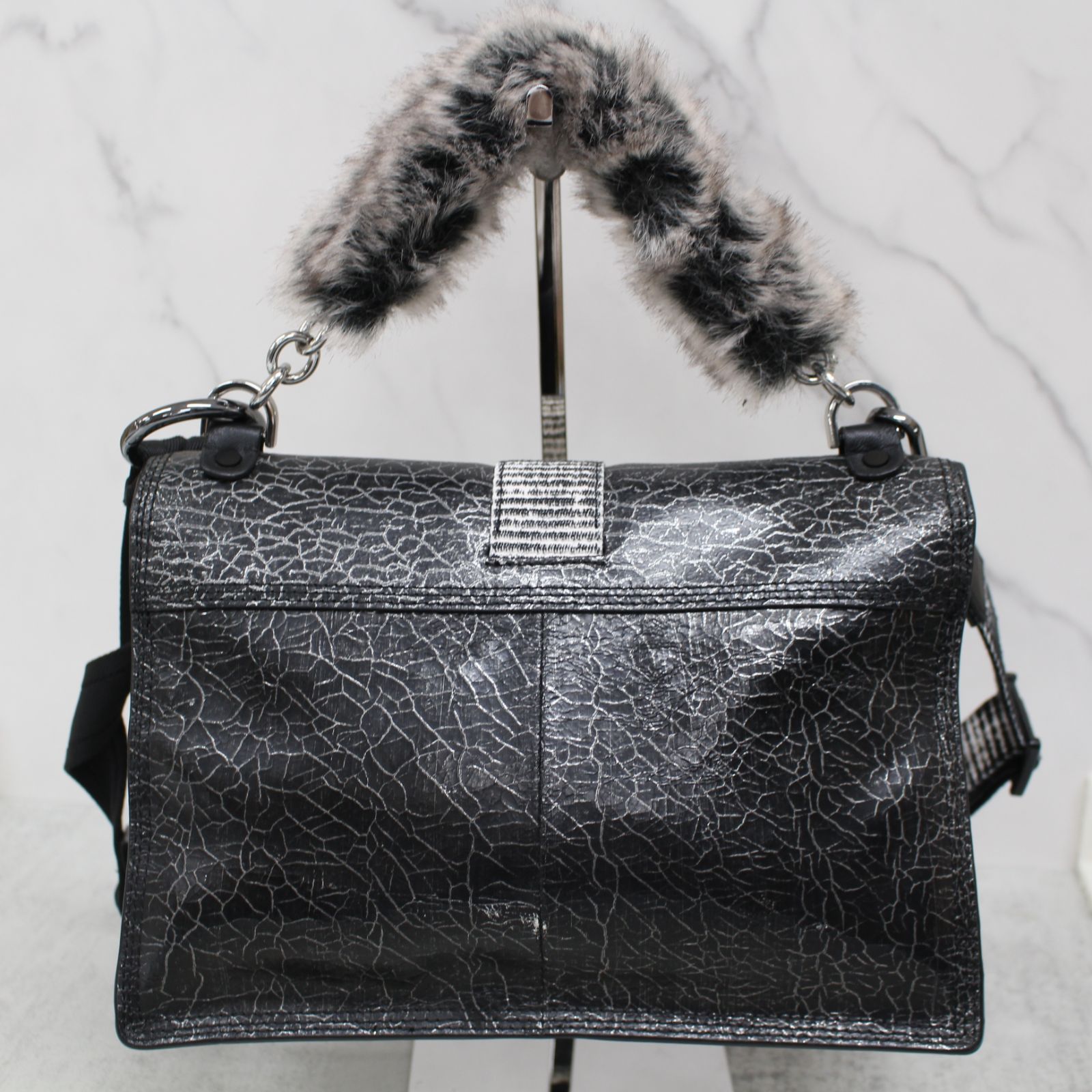 S005)【美品/参考4.3万】DIESEL/ディーゼル ショルダーバッグ レザー 