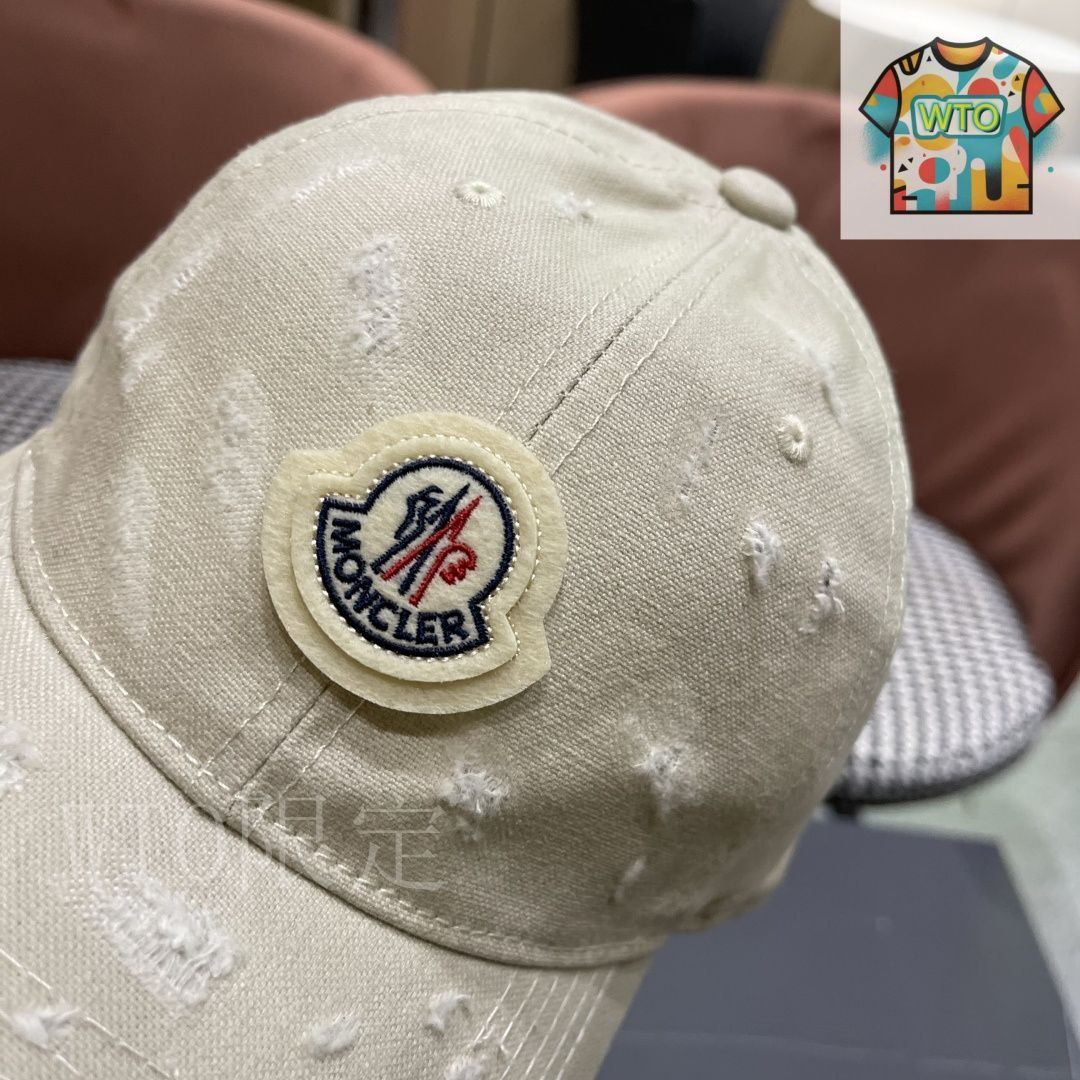 今日特価】Moncler 早秋 破れ ベースボールキャップ - メルカリ