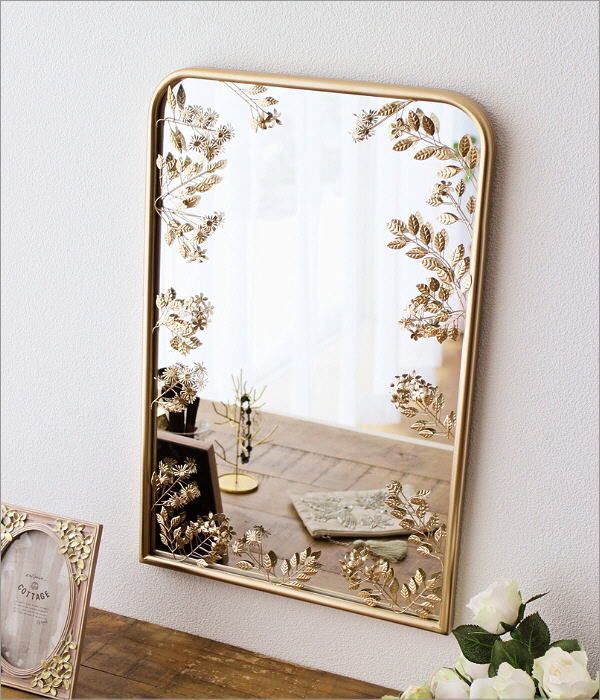 ニッカ 壁掛け ミラー 鏡 木彫り 薔薇　アンティーク　昭和レトロ ニッカ 壁掛け ミラー 鏡 木彫り 薔薇 アンティーク 昭和レトロ