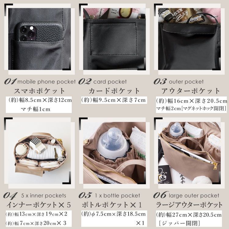 【ラスト2点】【在庫限り】【新品 正規品】ナッピーソサエティー バッグインバッグ Mサイズ Compact Insert (レッド) マザーズバッグ インサート オーガナイザー マザーズバッグ用 収納バッグ ポーチ インナーバッグ 母の日 ◆1