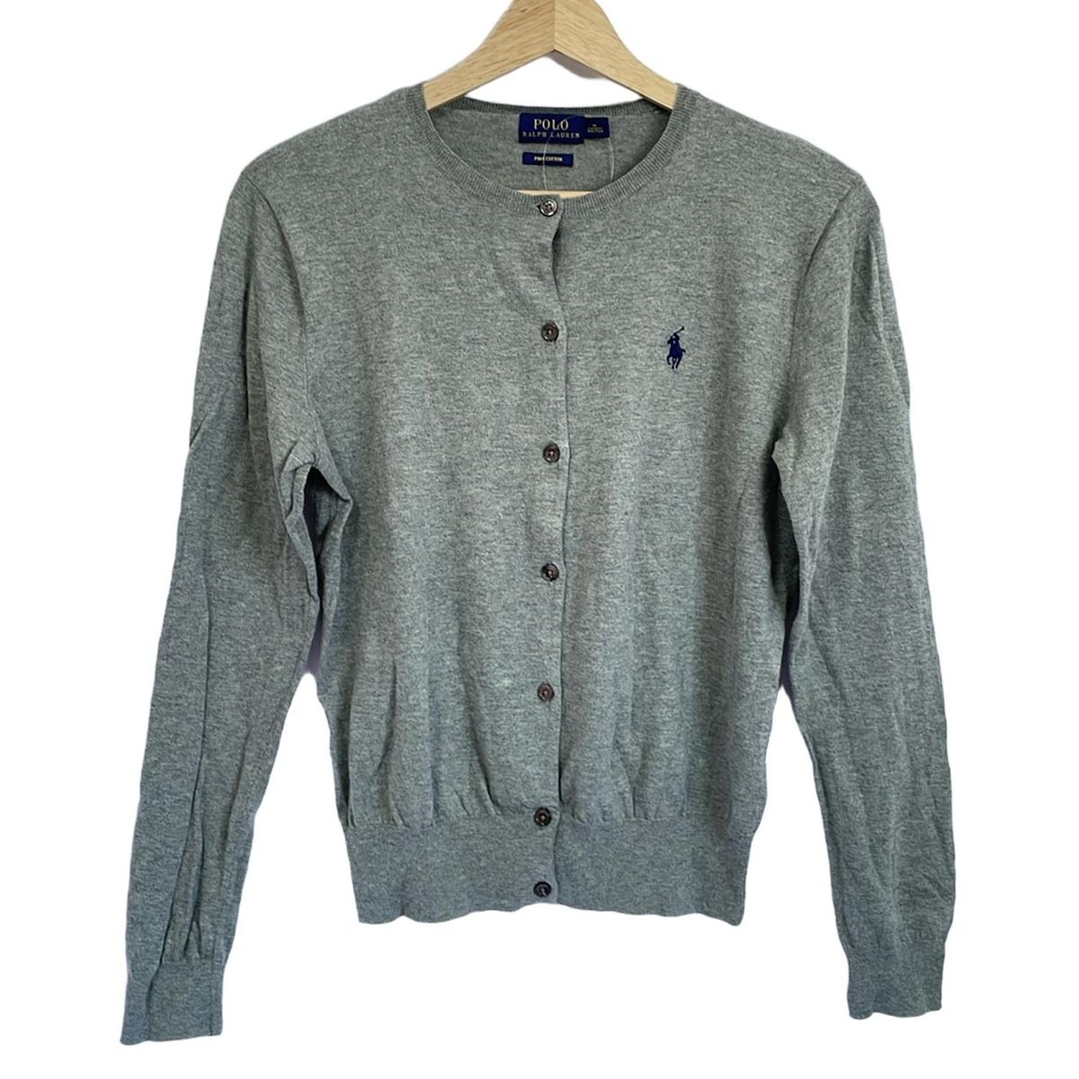 POLObyRalphLauren ポロラルフローレン カーディガン サイズM レディース - グレー 長袖