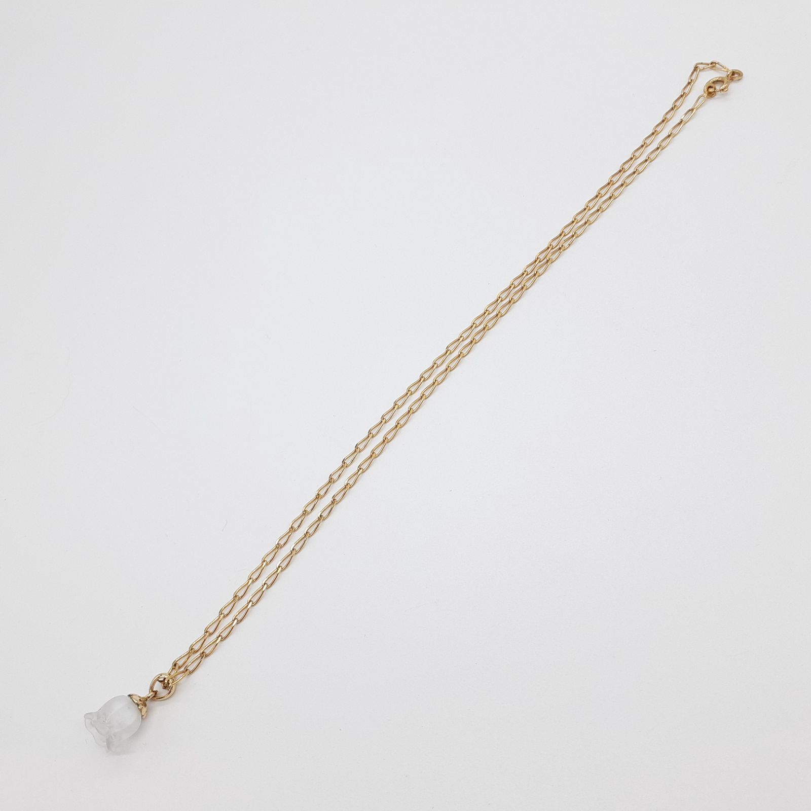 LALIQUE ラリック ネックレス ミュゲ すずらんの花 ゴールド