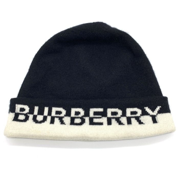 BURBERRY - □美品□BURBERRY バーバリー ニットキャップ ロゴ