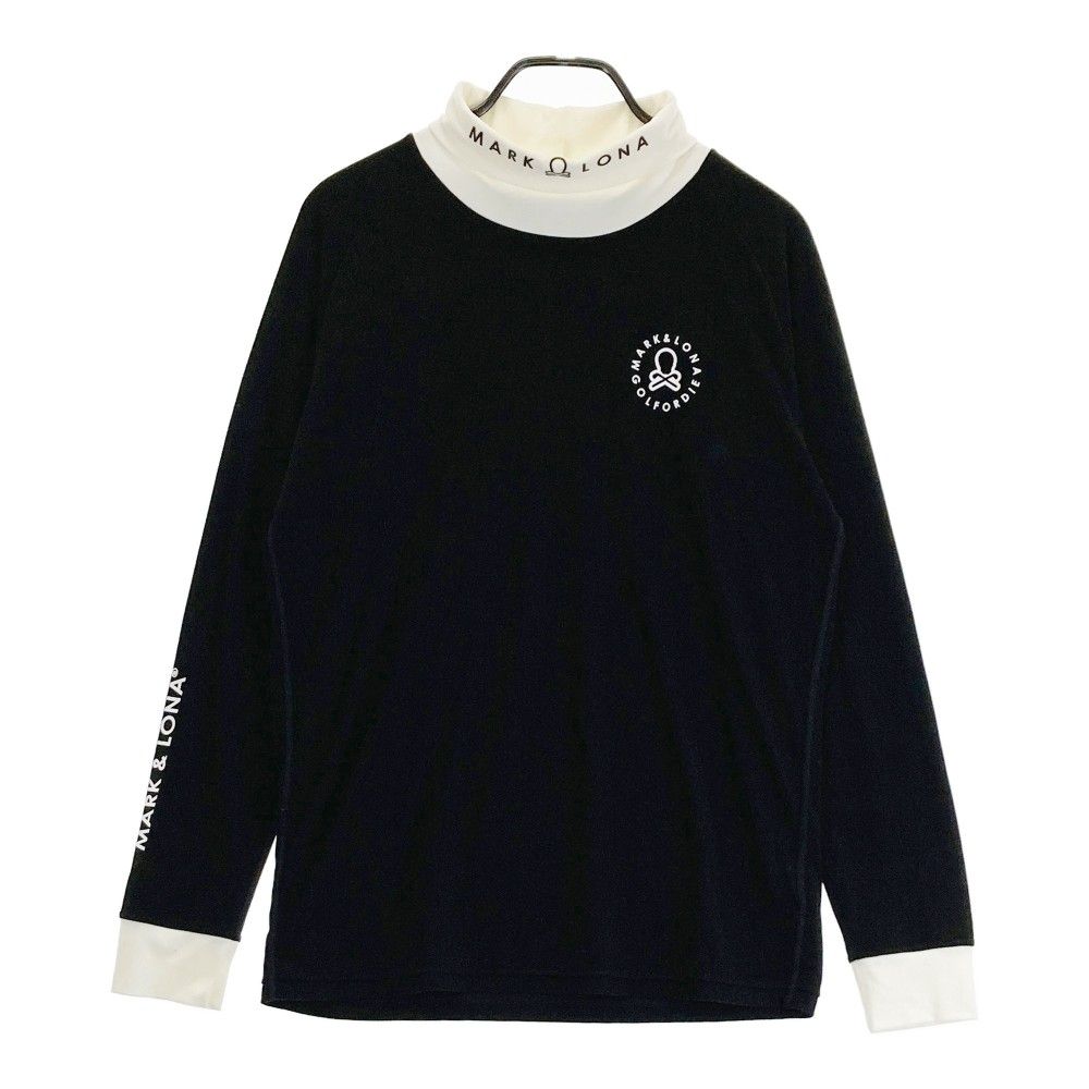 サイズ：48 MARKu0026LONA マークアンドロナ 2023年モデル タートルネック長袖起毛Tシャツ  ブラック系 [240101255527]# ゴルフウェア メンズ ストスト