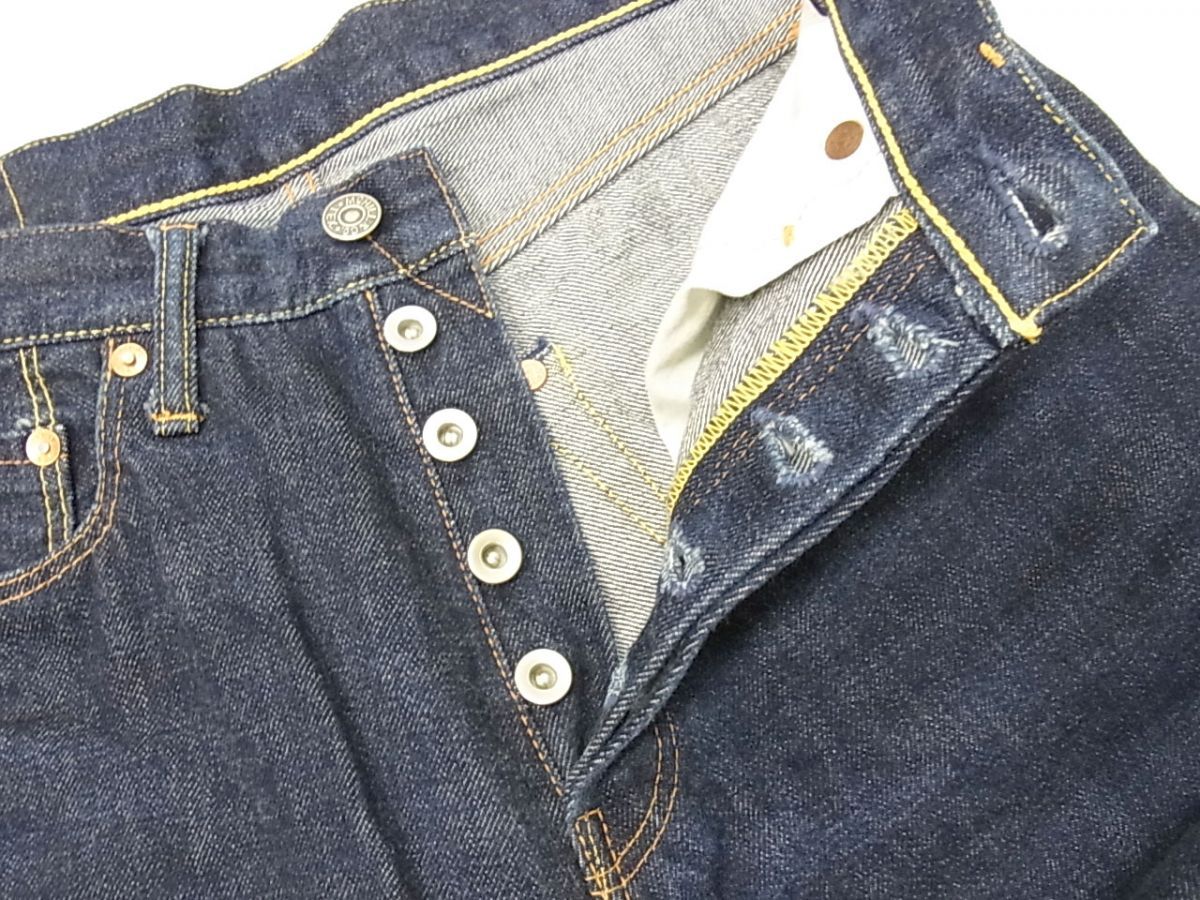 濃紺美品アナトミカw27ジッパーフライセルビッジ革パッチチェーン