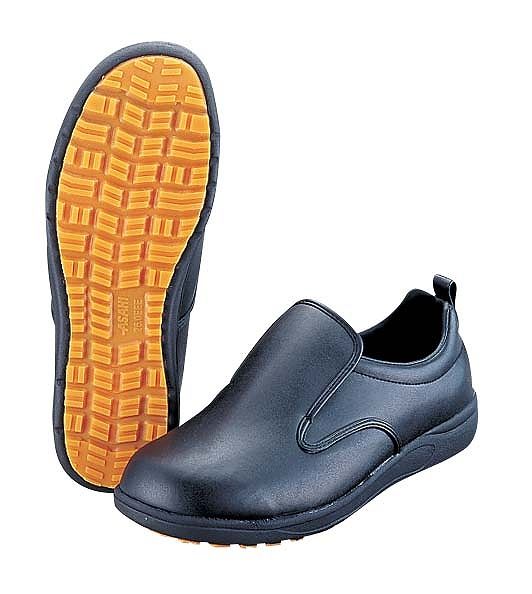 アサヒシューズ アサヒコック101 黒 23cm 耐油性 KF69222(SKT4503)