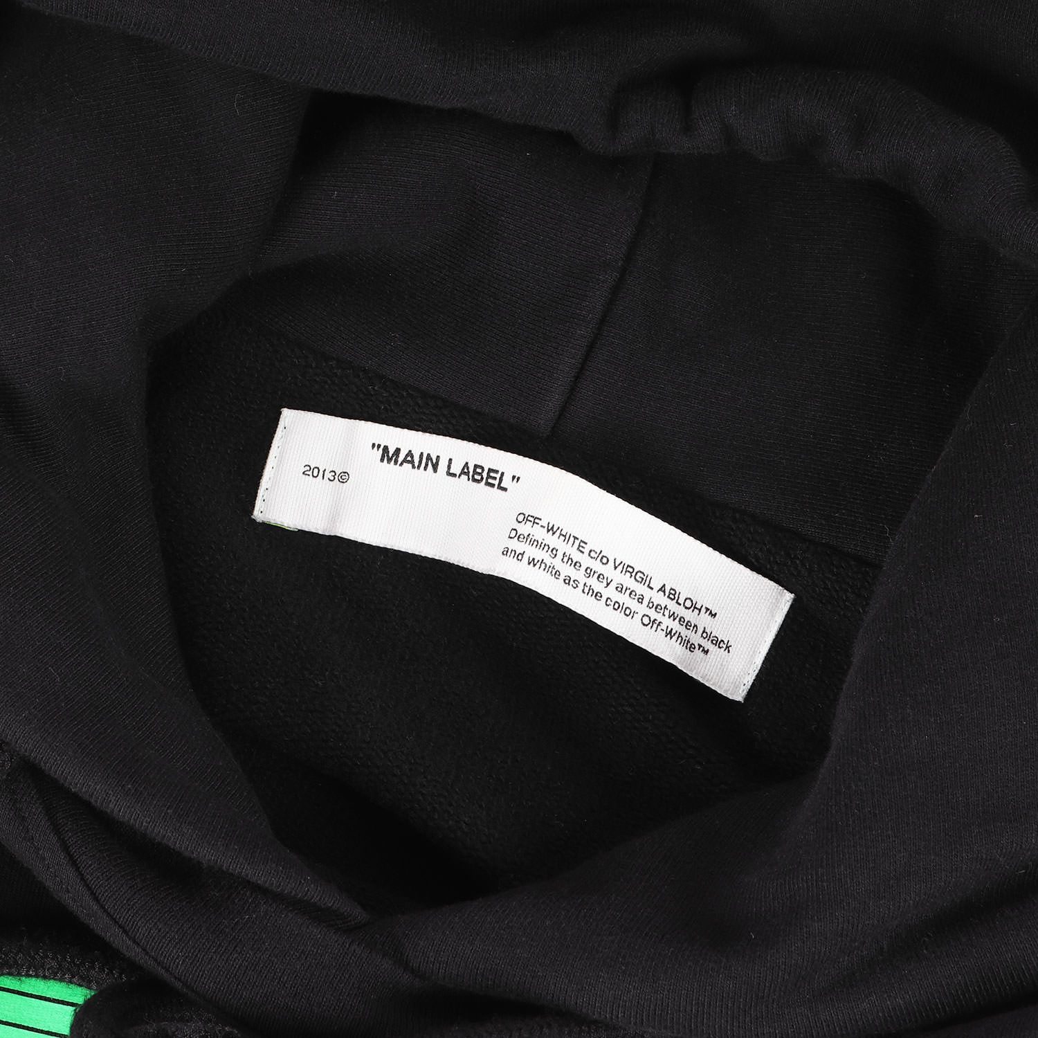 T*o様 Off-White ブラック フード付きパーカー　Lサイズ オフホワイトフード付きパーカーブラック