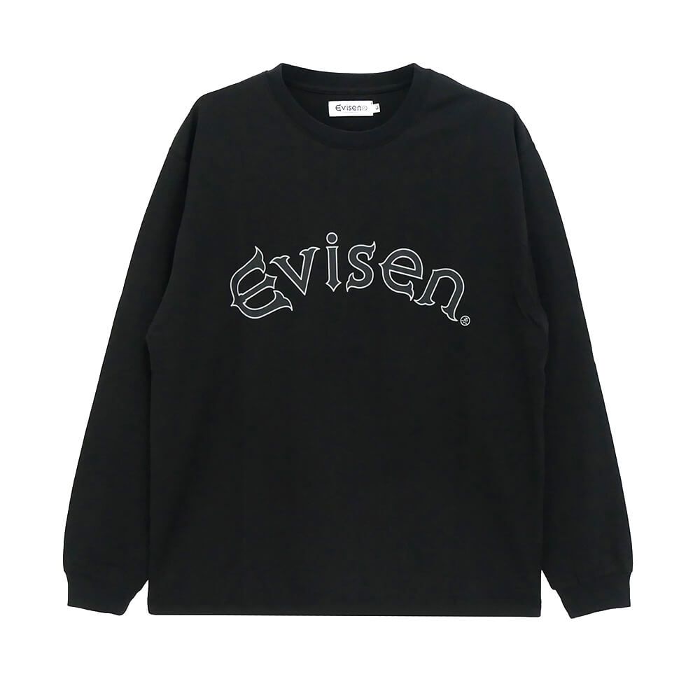 EVISEN LONG SLEEVE エビセン ロングスリーブTシャツ ARCH LOGO BLACK