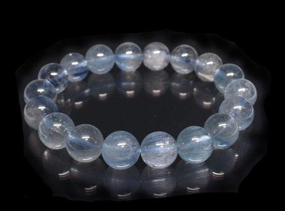 インディゴライトインクォーツ（ブルールチル）ブレスレット ブルー