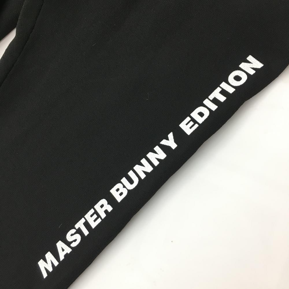 超美品】マスターバニー ニットパンツ 黒 ストレッチ ウエスト