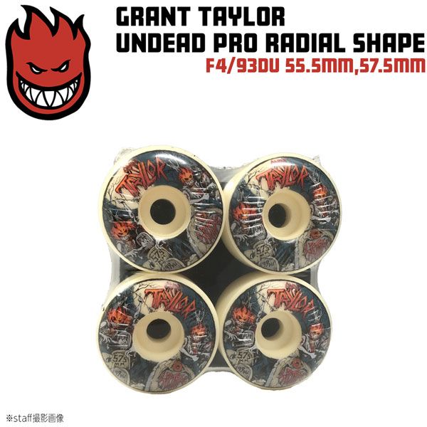 ウィール スピットファイア SPITFIRE WHEELS F4/99DU GRANT TAYLOR UNDEAD PRO RADIAL SHAPE - NATURAL 4個set フォーミュラー4