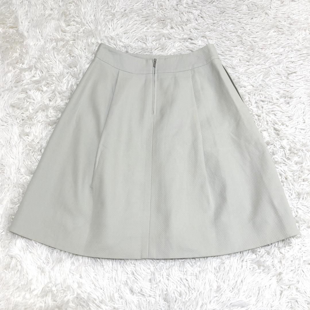 美品　Foxey フォクシー　フレアスカート　ボックスプリーツスカート　38 美品】FOXEY ボックスプリーツ フレア スカート 38 M ライト