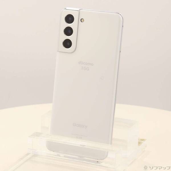 中古品〕 Galaxy S21 5G 256GB ファントムホワイト SC-51B docomo【276