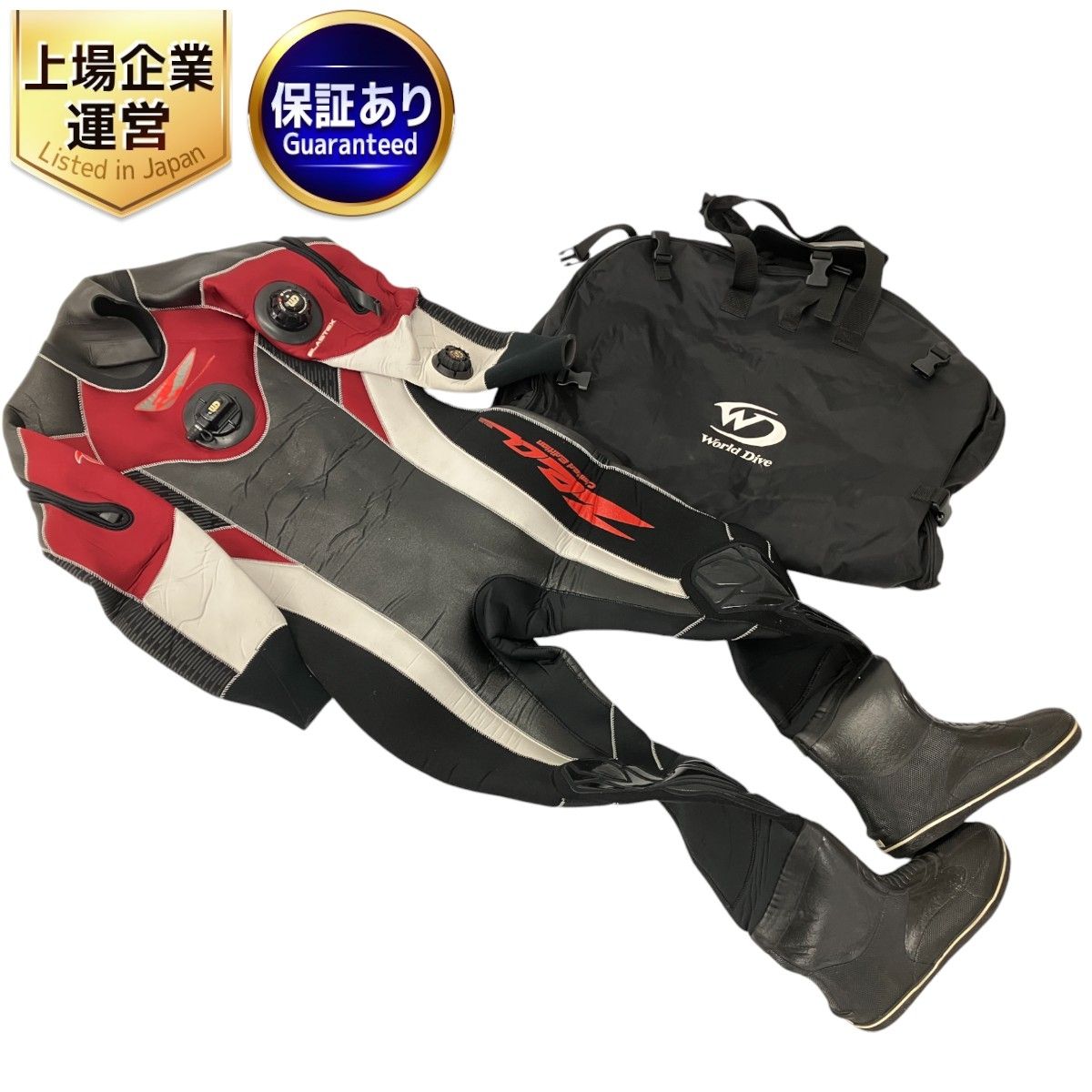WORLD DIVE zea MAX ZMD2008 ELASTEX LIMITED EDITION ドライスーツ 27.0cm マリンスポーツ ダイビング用品 中古 W9374612