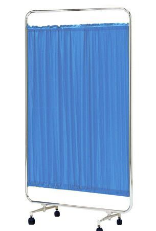 送料無料 日本製 シンプルなスクリーン衝立一本立 幅90cm 高さ153cm AS-90 クロスメディカルスクリーン 標準カーテン S付キャスター脚