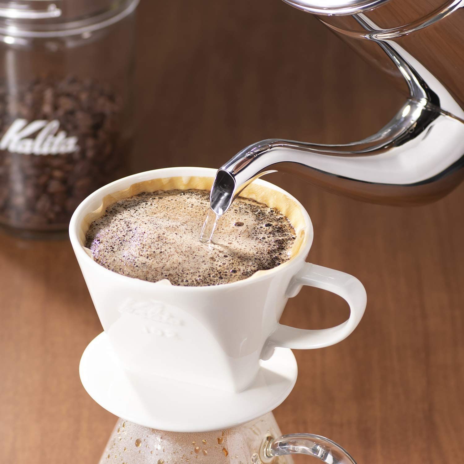 数量 コーヒーポット3 0 ドリップポット ドリップケトル 直火 コーヒー ケトル 3000 ml やかん ステンレス カフェ コーヒーポット キャンプ アウトドア カリタ Kalita 52035