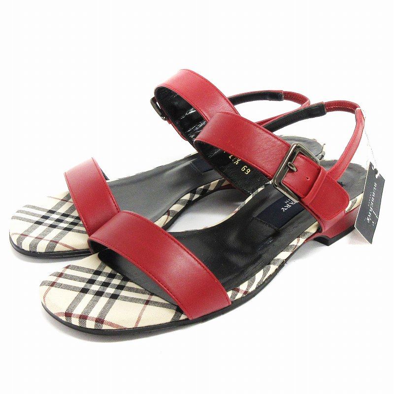 バーバリー ロンドン BURBERRY LONDON タグ付き サンダル ストラップ 