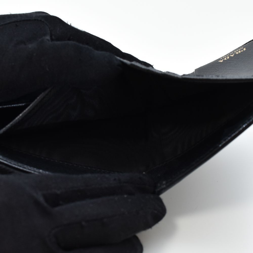 中古USED PRADA 財布 2つ折り 1ML522 ナイロン ブラック 895769 中古USED PRADA 財布 2つ折り 1ML522 ナイロン ブラック 895769